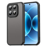 Полупрозрачен силиконов гръб за Xiaomi 17 - черна рамка