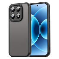 Полупрозрачен силиконов гръб за Xiaomi 17 - черна рамка