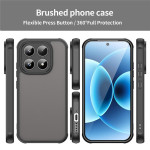 Полупрозрачен силиконов гръб за Xiaomi 17 - черна рамка - 1