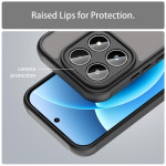 Полупрозрачен силиконов гръб за Xiaomi 17 - черна рамка - 0
