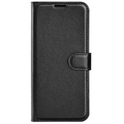 Кожен калъф тип портмоне за Xiaomi Redmi 13 - черен