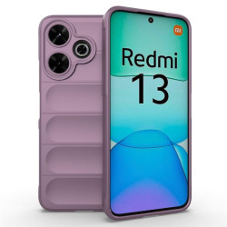 Подсилен силиконов гръб на ленти за Xiaomi Redmi 13 - лилав