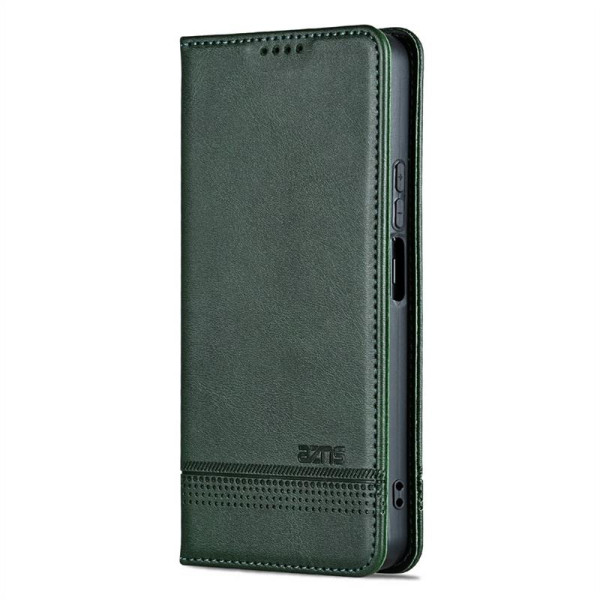 Кожен калъф страничен flip марка AZNS за Xiaomi Redmi 15 4G – тъмно зелен Кожен калъф страничен flip марка AZNS за Xiaomi Redmi 15 4G – тъмно зелен