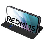 Тънък калъф страничен flip марка DUX DUCIS за Xiaomi Redmi 15 4G – черен - 1 Тънък калъф страничен flip марка DUX DUCIS за Xiaomi Redmi 15 4G – черен - 1