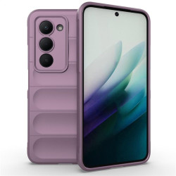 Подсилен силиконов гръб на ленти за Xiaomi Redmi 15 4G - лилав
