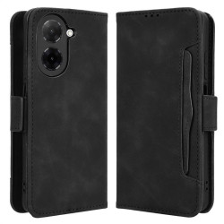 Кожен калъф тип портмоне с магнитна закопчалка за Xiaomi Redmi A5 - черен