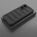 Подсилен силиконов гръб на ленти за Xiaomi Redmi A5 - черен - 0