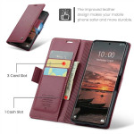 Кожен калъф страничен flip марка CASEME за Xiaomi Redmi Note 15 4G/5G – винено червен - 2 Кожен калъф страничен flip марка CASEME за Xiaomi Redmi Note 15 4G/5G – винено червен - 2