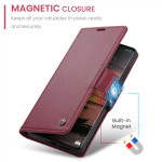 Кожен калъф страничен flip марка CASEME за Xiaomi Redmi Note 15 4G/5G – винено червен - 3 Кожен калъф страничен flip марка CASEME за Xiaomi Redmi Note 15 4G/5G – винено червен - 3