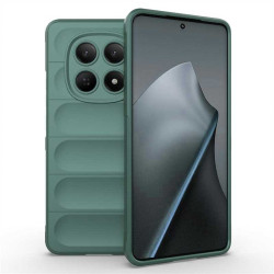 Подсилен силиконов гръб на ленти за Xiaomi Redmi Note 15 4G - зелен