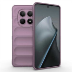 Подсилен силиконов гръб на ленти за Xiaomi Redmi Note 15 4G - лилав