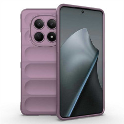Подсилен силиконов гръб на ленти за Xiaomi Redmi Note 15 4G - лилав