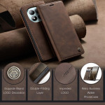 Калъф страничен flip марка CASEME за Xiaomi Redmi Note 15 Pro+ 5G – кафяв - 0 Калъф страничен flip марка CASEME за Xiaomi Redmi Note 15 Pro+ 5G – кафяв - 0