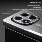 Алуминиев гръб за Xiaomi Redmi Note 15 Pro+ 5G - черен със сребриста рамка - 0