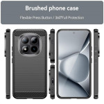 Силиконов гръб Rugged Armor за Xiaomi Redmi Note 15 Pro+ 5G - черен - 2
