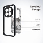 Хибриден гръб от силикон и пластмаса марка IBMRS за Xiaomi Redmi Note 15 Pro+ 5G - черна рамка - 1
