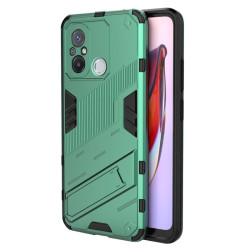 Хибриден гръб със стойка марка BIBERCAS за Xiaomi Redmi 12C - зелен металик