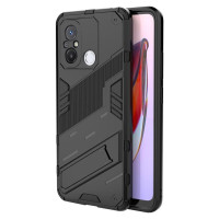 Хибриден гръб със стойка марка BIBERCAS за Xiaomi Redmi 12C - черен