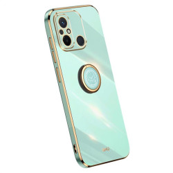 Силиконов гръб със стойка тип пръстен марка XINLI за Xiaomi Redmi 12C - зелен