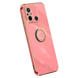 Силиконов гръб със стойка тип пръстен марка XINLI за Xiaomi Redmi 12C - червен