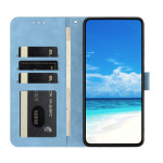 Кожен калъф тип портмоне с цветя и пеперуди за Xiaomi Redmi Note 14 5G - син - 1 Кожен калъф тип портмоне с цветя и пеперуди за Xiaomi Redmi Note 14 5G - син - 1