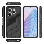 Хибриден гръб със стойка марка BIBERCAS за Xiaomi Redmi Note 14 5G - черен - 2