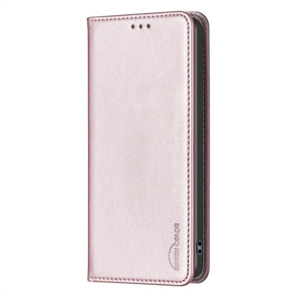 Кожен калъф тип портмоне марка BINFEN COLOR за Xiaomi Redmi Note 14 5G - перлено розов Кожен калъф тип портмоне марка BINFEN COLOR за Xiaomi Redmi Note 14 5G - перлено розов