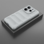 Подсилен силиконов гръб на ленти за Xiaomi Redmi Note 14 5G - сив - 1