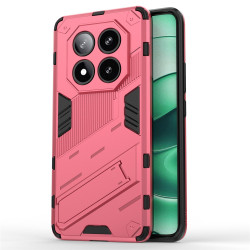 Хибриден гръб със стойка марка BIBERCAS за Xiaomi Redmi Note 14 Pro 5G - ярко розов