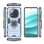 Хибриден гръб със стойка за Xiaomi Redmi Note 14 Pro 5G - стоманено син - 3