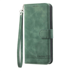 Калъф тип портмоне марка DIERFENG за Xiaomi Redmi Note 14 Pro 5G - зелен