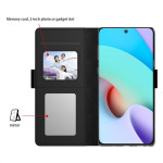 Калъф тип портмоне с магнитна закопчалка и огледалце за Xiaomi Redmi Note 14 Pro 5G - черен - 1 Калъф тип портмоне с магнитна закопчалка и огледалце за Xiaomi Redmi Note 14 Pro 5G - черен - 1