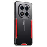 Алуминиев гръб за Xiaomi Redmi Note 14 Pro 5G - черен с червена рамка