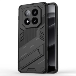 Хибриден гръб със стойка марка BIBERCAS за Xiaomi Redmi Note 14 Pro+ 5G - черен