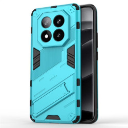Хибриден гръб със стойка марка BIBERCAS за Xiaomi Redmi Note 14 Pro+ 5G - светло син