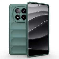 Подсилен силиконов гръб на ленти за Xiaomi Redmi Note 14 Pro+ 5G - зелен