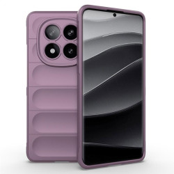 Подсилен силиконов гръб на ленти за Xiaomi Redmi Note 14 Pro+ 5G - лилав