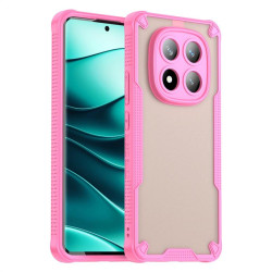 Силиконов гръб Rugged Armor за Xiaomi Redmi Note 14 Pro+ 5G - розова рамка