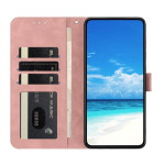 Кожен калъф тип портмоне с пеперуди за Xiaomi Redmi Note 14S - светло розов - 2 Кожен калъф тип портмоне с пеперуди за Xiaomi Redmi Note 14S - светло розов - 2