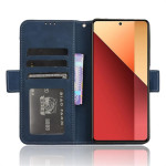 Кожен калъф тип портмоне с магнитна закопчалка за Xiaomi Redmi Note 14S - тъмно син - 2 Кожен калъф тип портмоне с магнитна закопчалка за Xiaomi Redmi Note 14S - тъмно син - 2