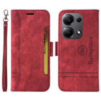 Калъф страничен flip марка BETOPNICE за Xiaomi Redmi Note 14S – винено червен