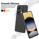 Силиконов гръб с верижка за Xiaomi Redmi Note 14S - черен - 1