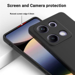 Силиконов гръб с верижка за Xiaomi Redmi Note 14S - черен - 0