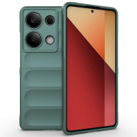 Подсилен силиконов гръб на ленти за Xiaomi Redmi Note 13 Pro 4G - зелен