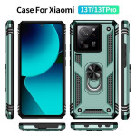 Хибриден гръб със стойка за Xiaomi 13T/13T Pro - зелен - 2