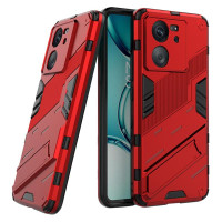 Хибриден гръб със стойка марка BIBERCAS за Xiaomi 13T/13T Pro - червен