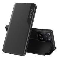Тънък кожен калъф за Xiaomi 13T/13T Pro – черен