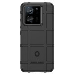 Подсилен силиконов гръб на квадрати за Xiaomi 13T/13T Pro - черен - 1