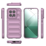 Подсилен силиконов гръб на ленти за Xiaomi 14 - лилав - 1