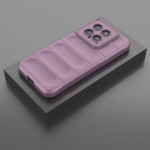 Подсилен силиконов гръб на ленти за Xiaomi 14 - лилав - 0